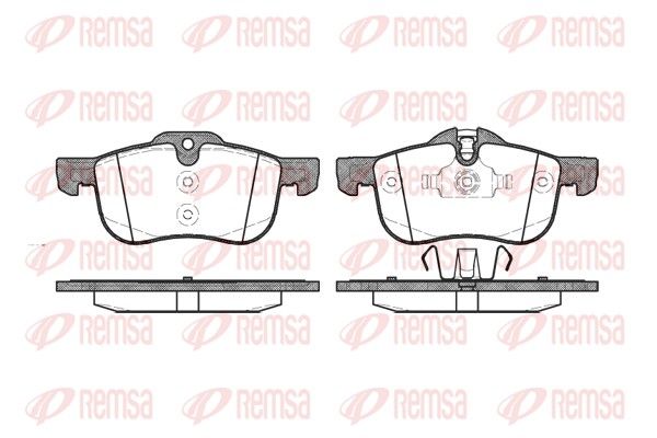 Brake Pad Set, disc brake REMSA 0719.00