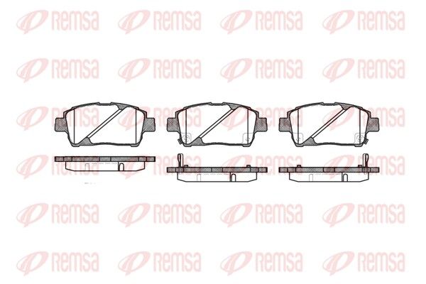 Brake Pad Set, disc brake REMSA 0740.02