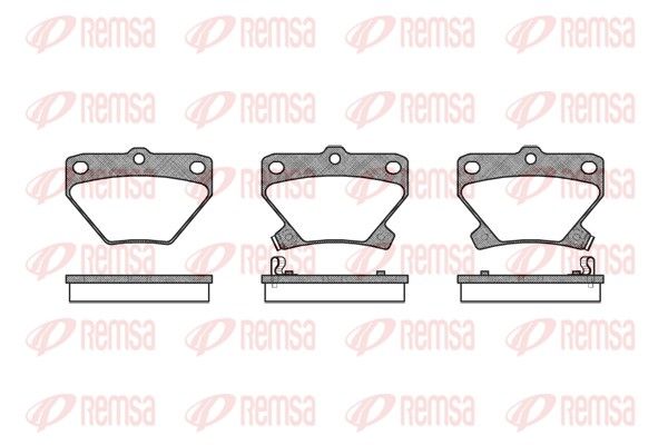 Brake Pad Set, disc brake REMSA 0741.02