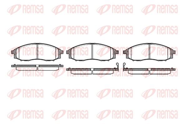 Brake Pad Set, disc brake REMSA 0748.02