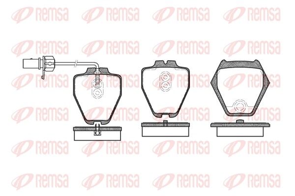 Brake Pad Set, disc brake REMSA 0752.02