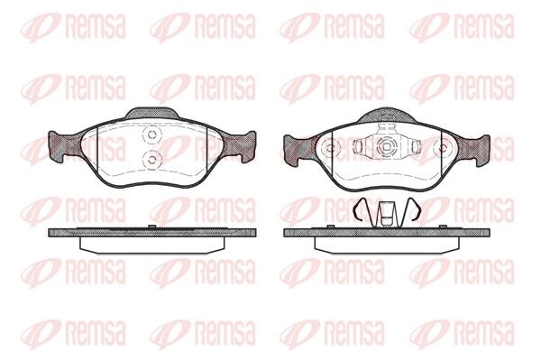 Brake Pad Set, disc brake REMSA 0766.00