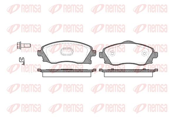 Brake Pad Set, disc brake REMSA 0774.02