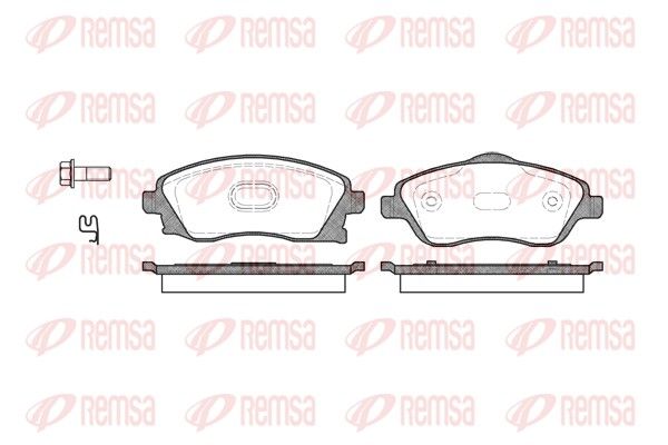 Brake Pad Set, disc brake REMSA 0774.12