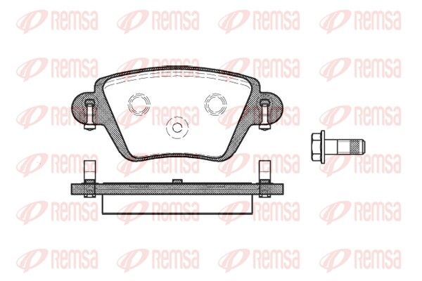 Brake Pad Set, disc brake REMSA 0777.10