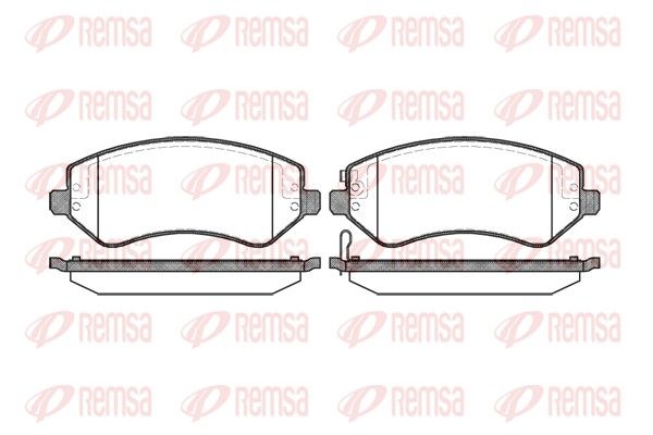 Brake Pad Set, disc brake REMSA 0807.02