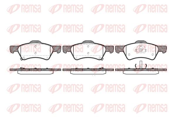 Brake Pad Set, disc brake REMSA 0810.02