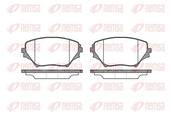 Brake Pad Set, disc brake REMSA 0813.00
