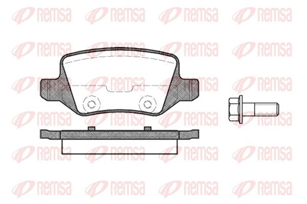 Brake Pad Set, disc brake REMSA 0818.00