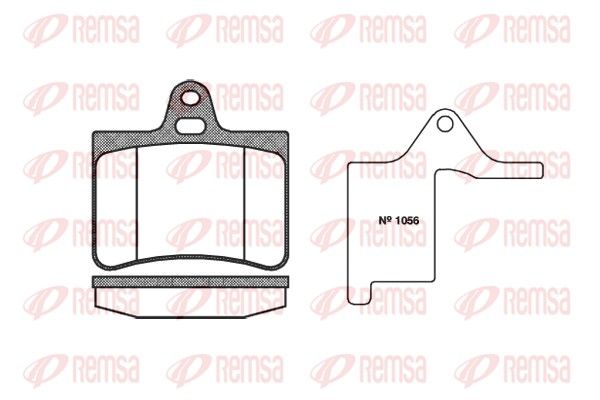 Brake Pad Set, disc brake REMSA 0830.00