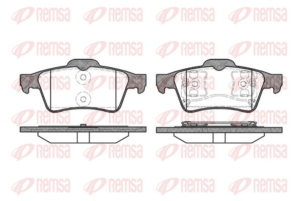 Brake Pad Set, disc brake REMSA 0842.00