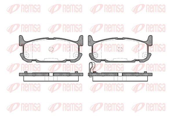 Brake Pad Set, disc brake REMSA 0853.12