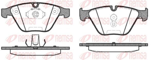 Brake Pad Set, disc brake REMSA 0857.30