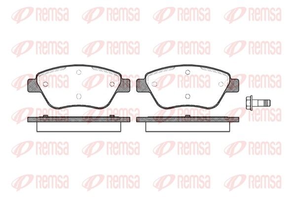 Brake Pad Set, disc brake REMSA 0858.10