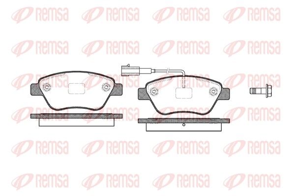 Brake Pad Set, disc brake REMSA 0858.11