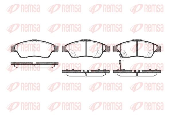 Brake Pad Set, disc brake REMSA 0875.01