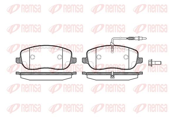 Brake Pad Set, disc brake REMSA 0879.12