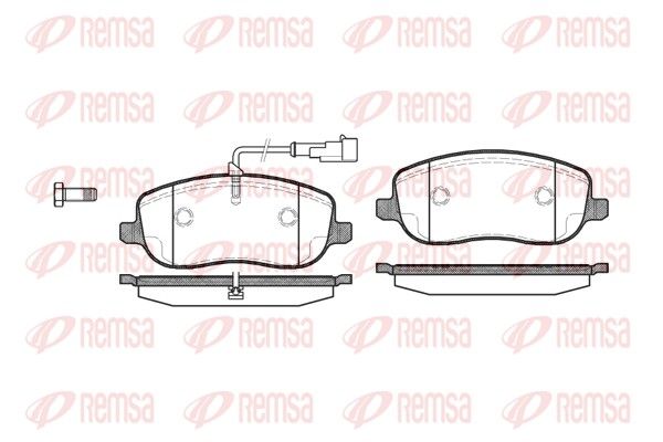 Brake Pad Set, disc brake REMSA 0879.31