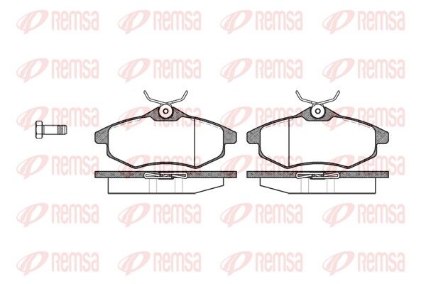 Brake Pad Set, disc brake REMSA 0881.00