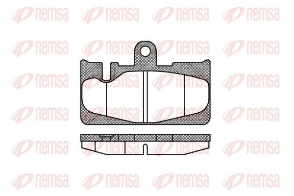 Brake Pad Set, disc brake REMSA 0889.00