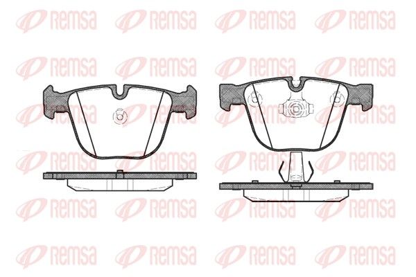 Brake Pad Set, disc brake REMSA 0892.00