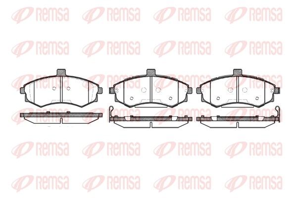 Brake Pad Set, disc brake REMSA 0893.02