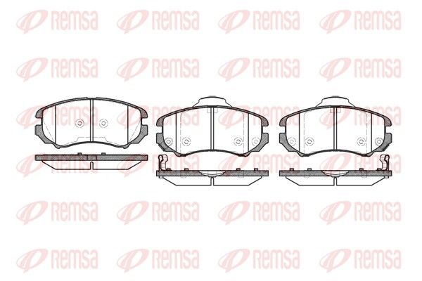 Brake Pad Set, disc brake REMSA 0953.02