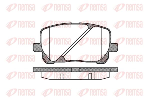 Brake Pad Set, disc brake REMSA 0954.00