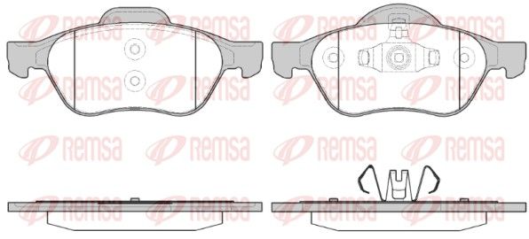 Brake Pad Set, disc brake REMSA 0962.40