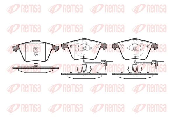 Brake Pad Set, disc brake REMSA 0964.02