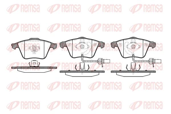 Brake Pad Set, disc brake REMSA 0964.12