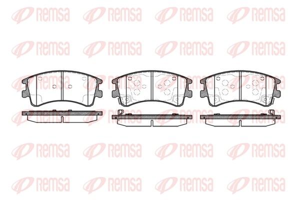 Brake Pad Set, disc brake REMSA 0970.02