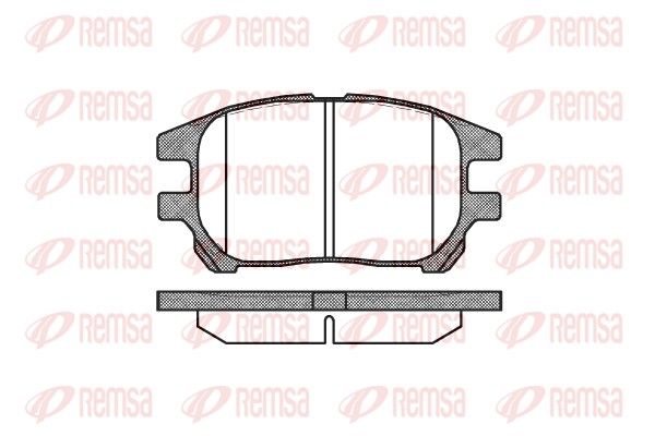 Brake Pad Set, disc brake REMSA 0972.00