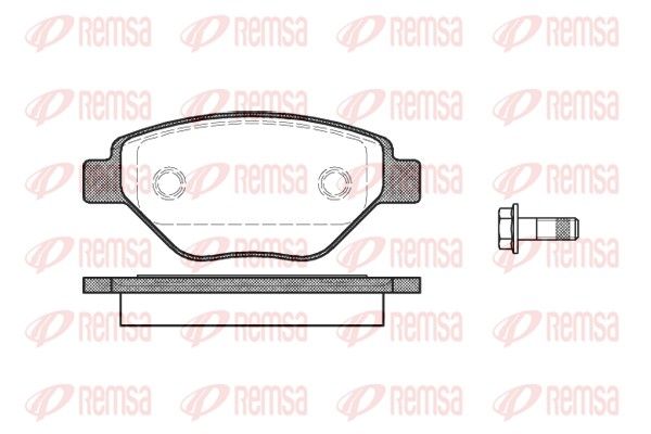 Brake Pad Set, disc brake REMSA 0977.00