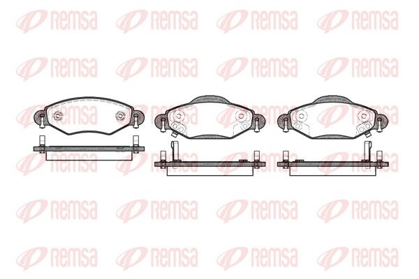 Brake Pad Set, disc brake REMSA 0978.02