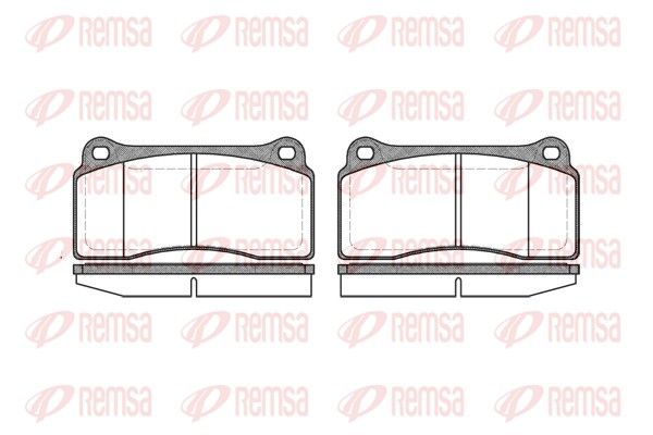 Stabdžių trinkelių rinkinys, diskinis stabdys REMSA 0983.00