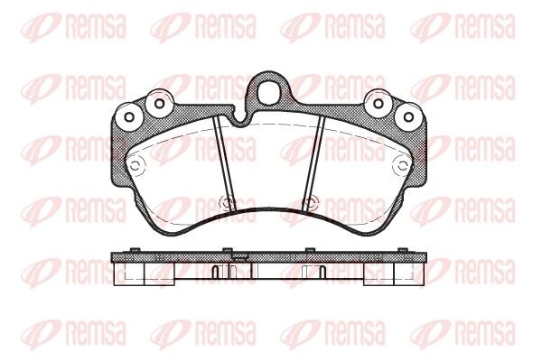 Brake Pad Set, disc brake REMSA 0994.00