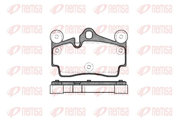 Brake Pad Set, disc brake REMSA 0996.00