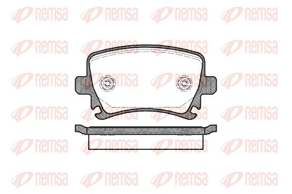 Brake Pad Set, disc brake REMSA 1031.00