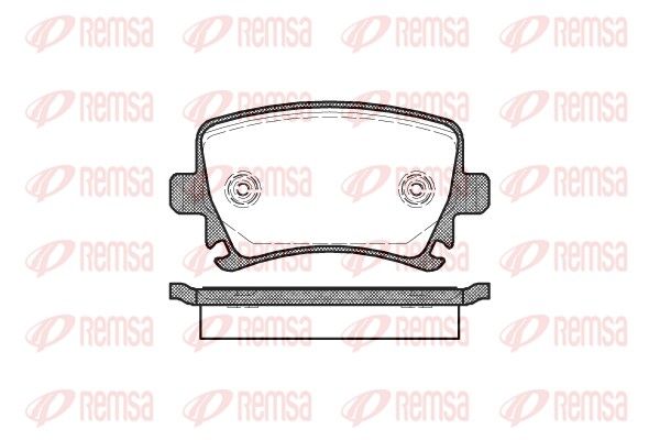 Brake Pad Set, disc brake REMSA 1031.00