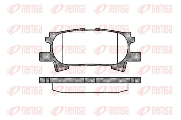 Brake Pad Set, disc brake REMSA 1040.00