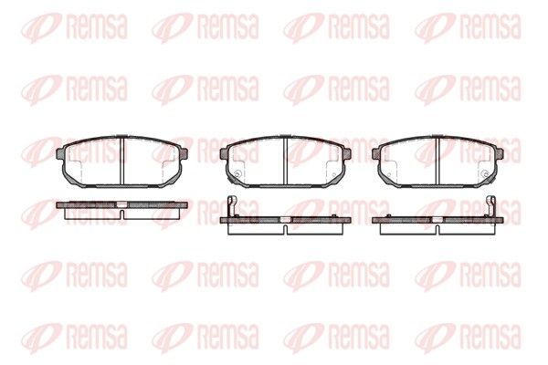 Brake Pad Set, disc brake REMSA 1042.02