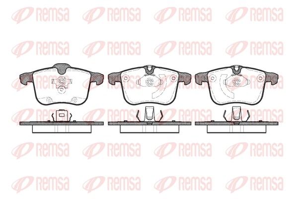 Brake Pad Set, disc brake REMSA 1053.00