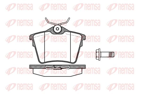 Brake Pad Set, disc brake REMSA 1103.00