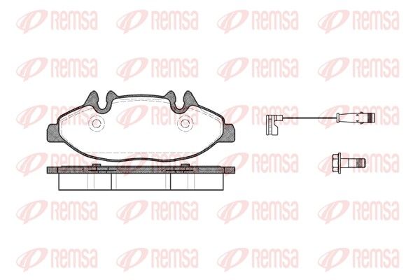 Brake Pad Set, disc brake REMSA 1109.02