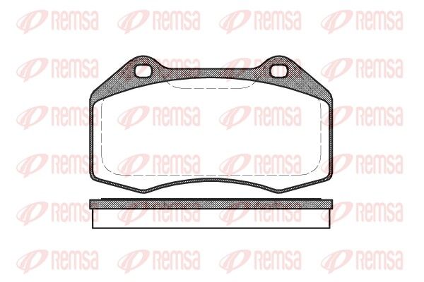 Brake Pad Set, disc brake REMSA 1113.00