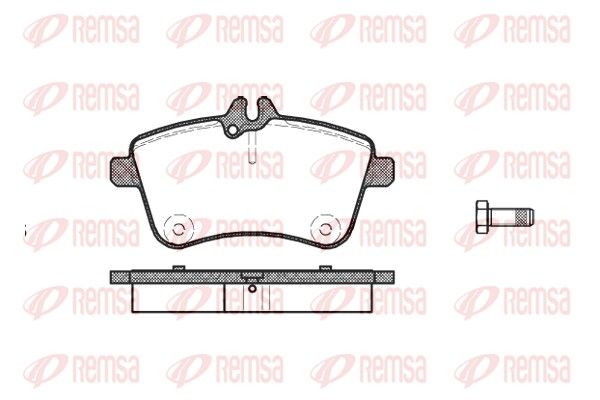 Brake Pad Set, disc brake REMSA 1130.00