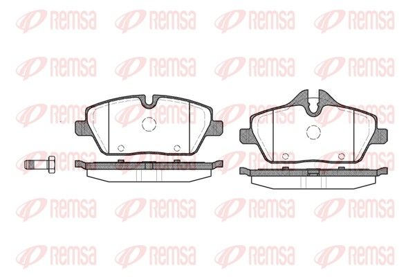 Brake Pad Set, disc brake REMSA 1131.00