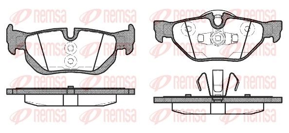 Brake Pad Set, disc brake REMSA 1145.10