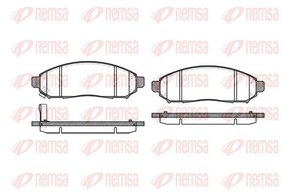 Brake Pad Set, disc brake REMSA 1162.01